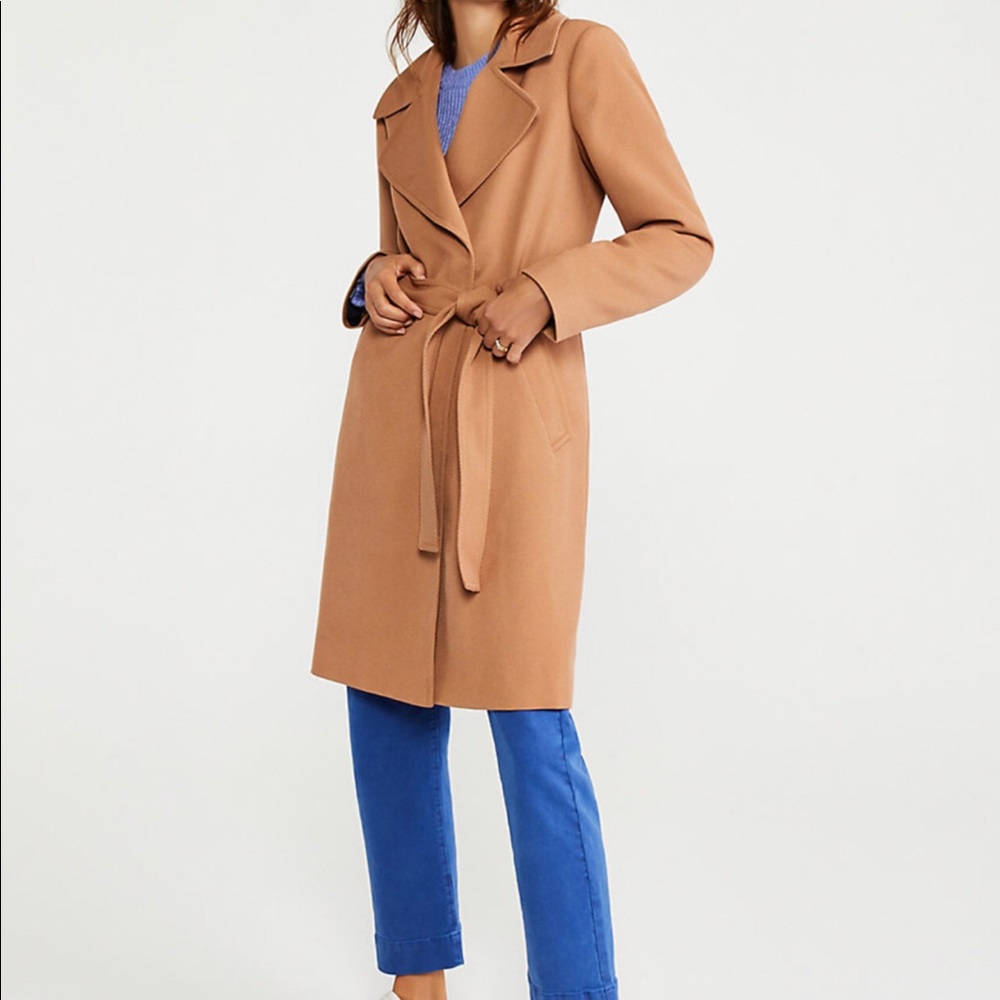Ann Taylor Plaid Lined Trench Jacket